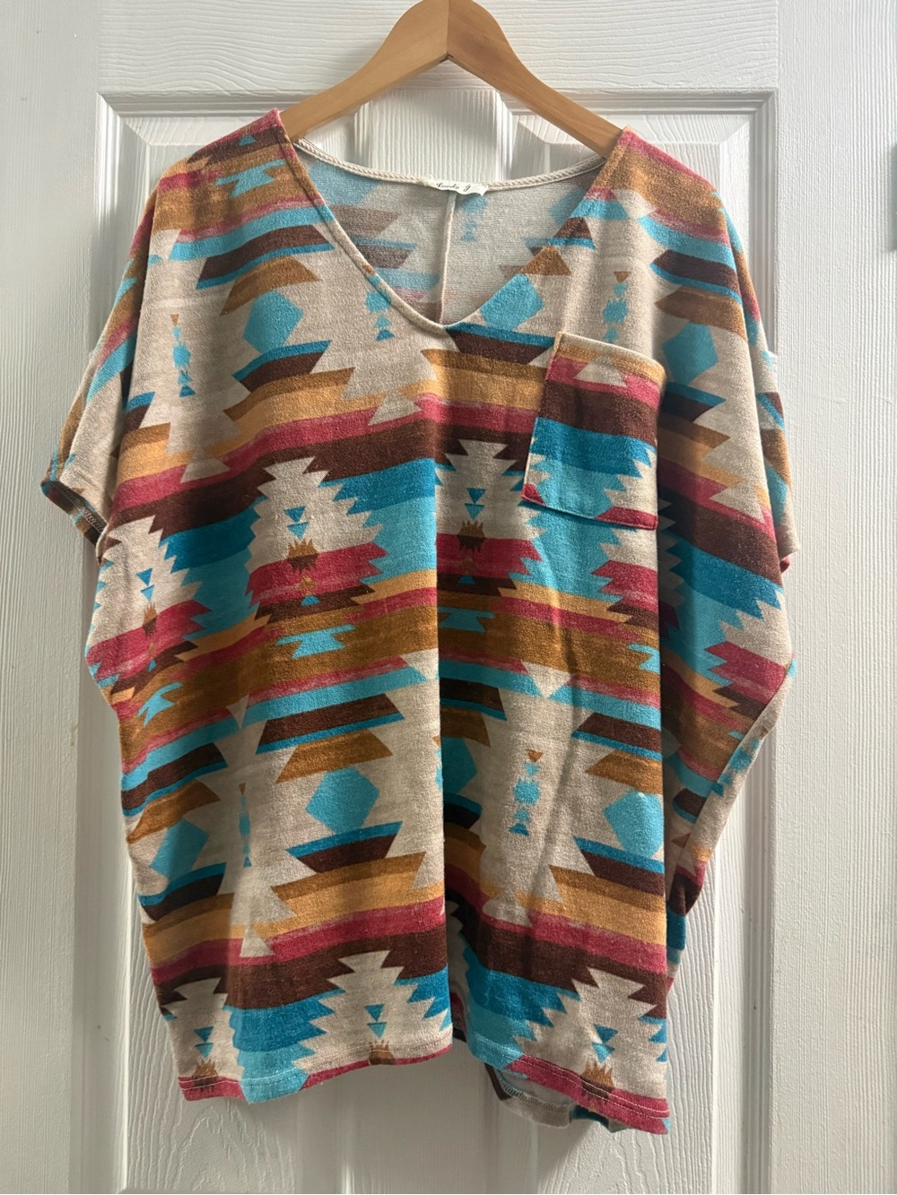 Lovely J Boutique Oversized Shirt Womens 1X Cowgirl Boho